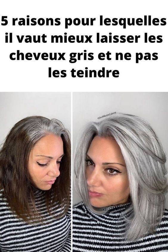 balayage gris sur brune