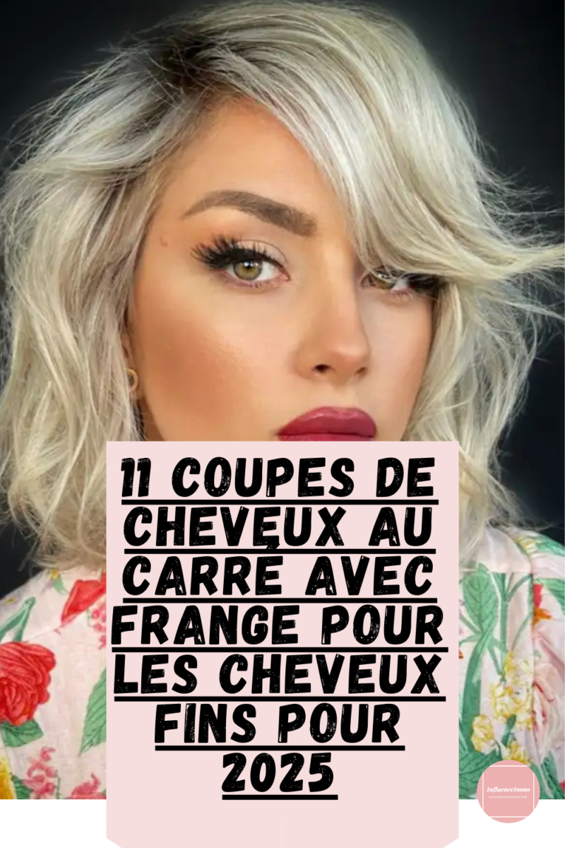 mi long dégardés avec frange